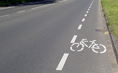 Kurioses Straßenschild gegen Radfahrer in Haltern aufgetaucht